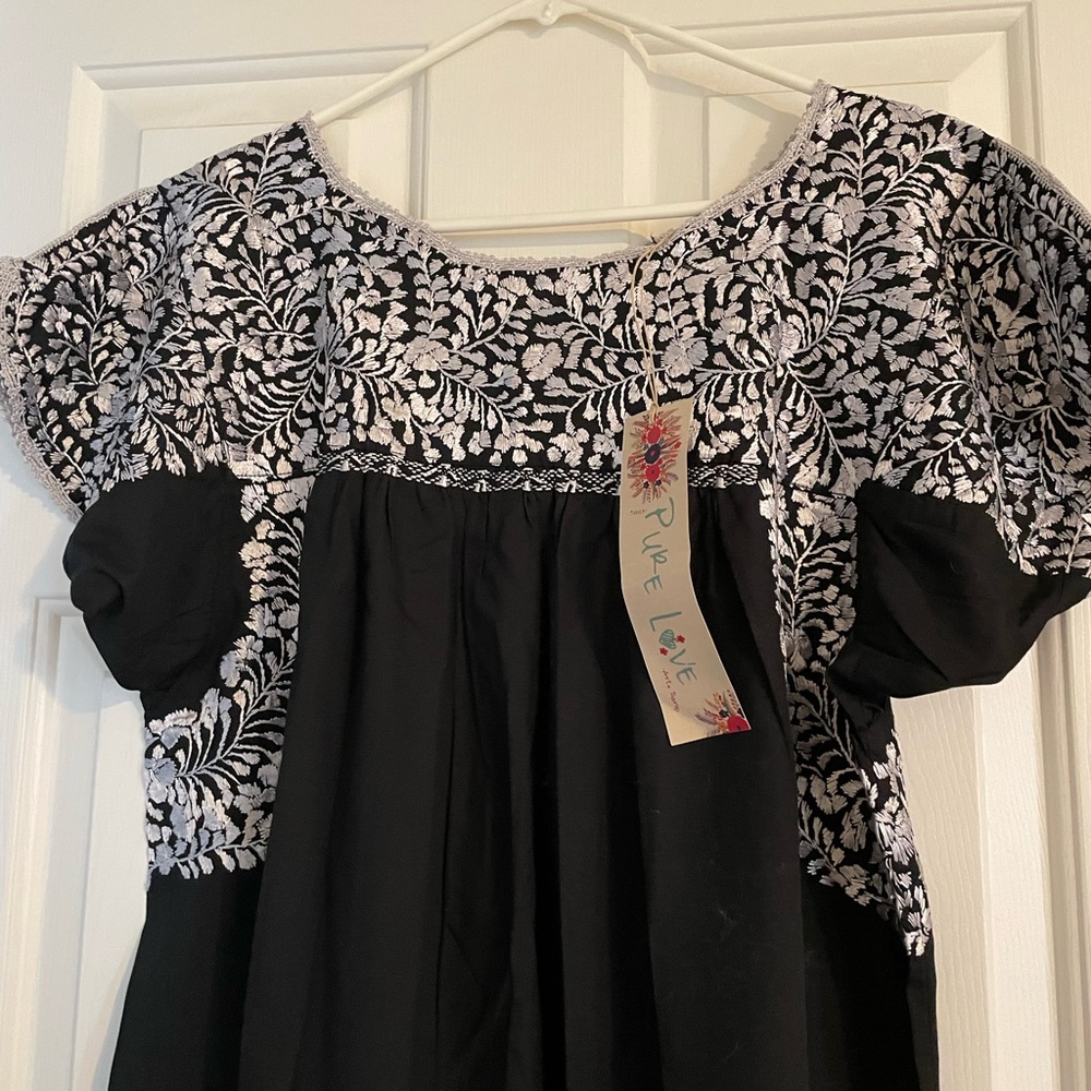 Mexican embroidered dress.